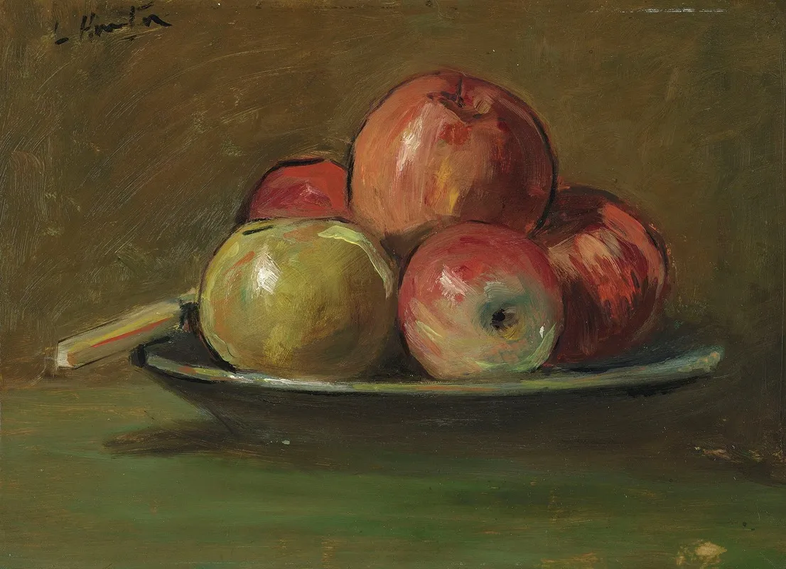 Still Life With Apples 19 Wall Art by George Leslie Hunter - High-Resolution Digital Print