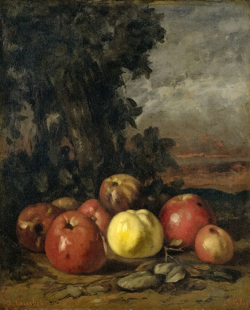 Still Life With Apples 8 Wall Art by Gustave Courbet - High-Resolution Digital Print