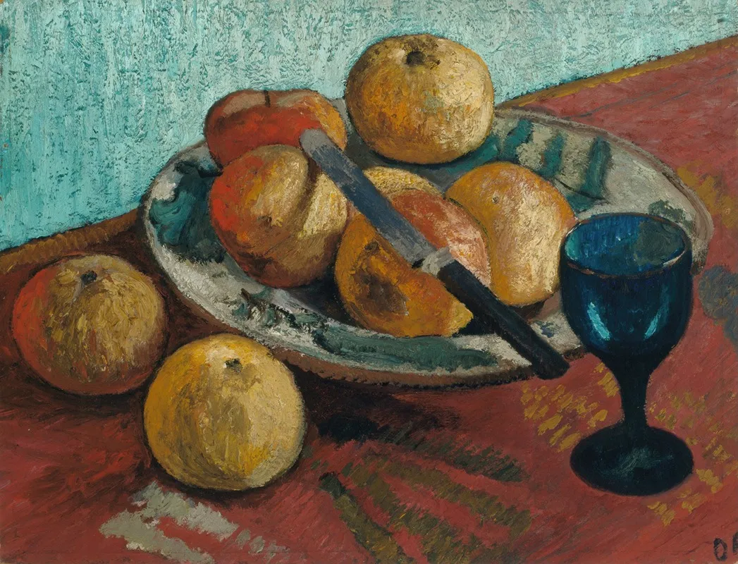 Still Life With Apples And Green Glass Wall Art by Paula Modersohn-Becker - High-Resolution Digital Print