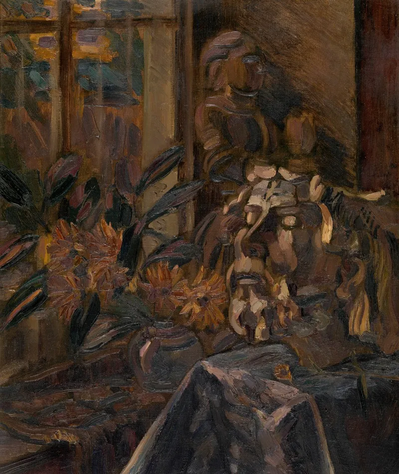 Still Life With Buste Wall Art by Henri Victor Gabriel Le Fauconnier - High-Resolution Digital Print