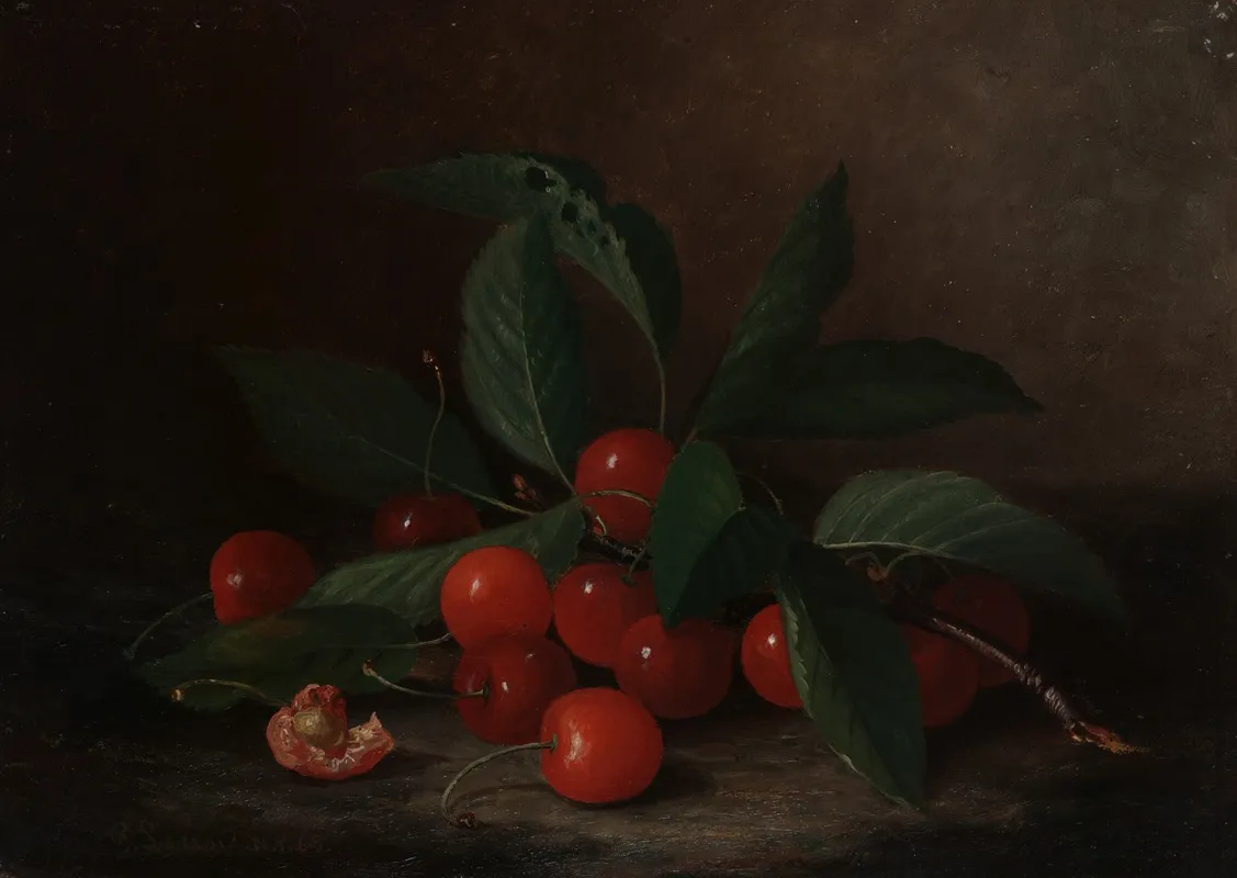 Still Life With Cherries 3 Wall Art by Paul Lacroix - High-Resolution Digital Print