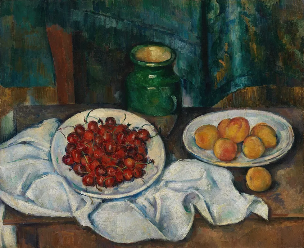 Still Life With Cherries And Peaches