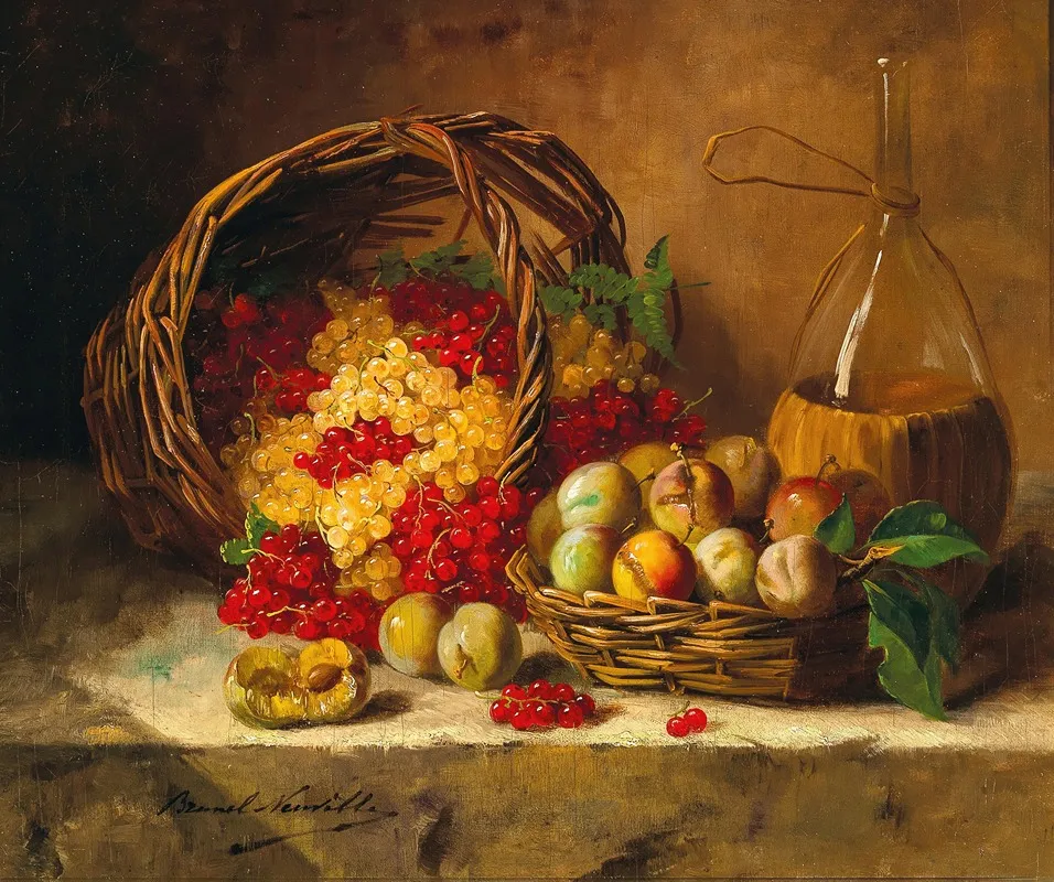 Still Life With Currants And Plums