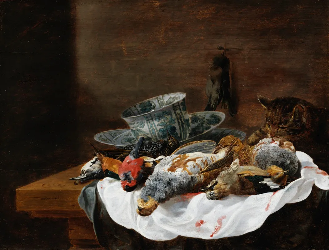 Still Life With Dead Birds 3 Wall Art by Christian Luycks - High-Resolution Digital Print
