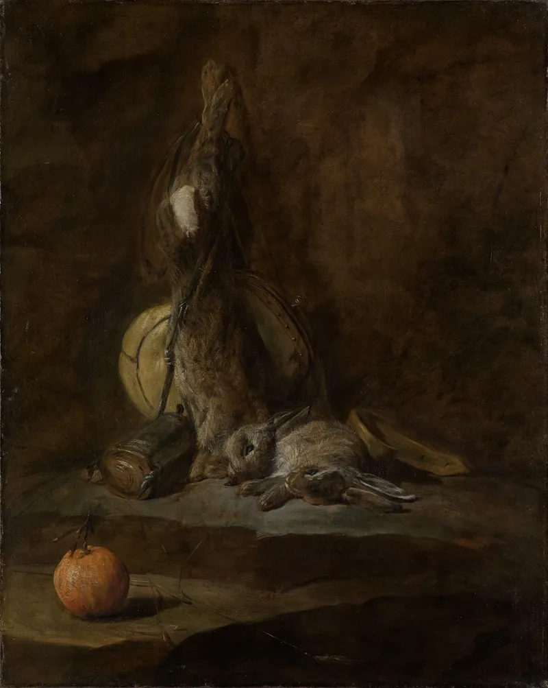 Still Life With Dead Rabbit Wall Art by Jean Siméon Chardin - High-Resolution Digital Print
