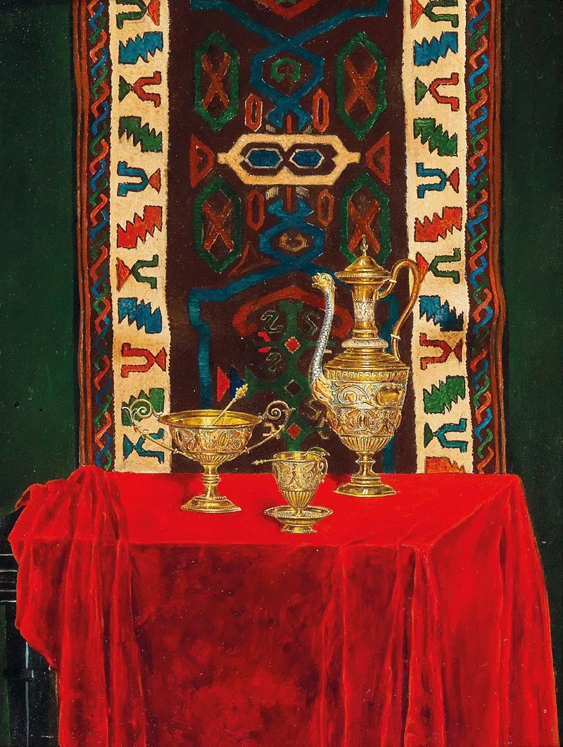 Still Life With Decorative Objects Wall Art by Max Schödl - High-Resolution Digital Print