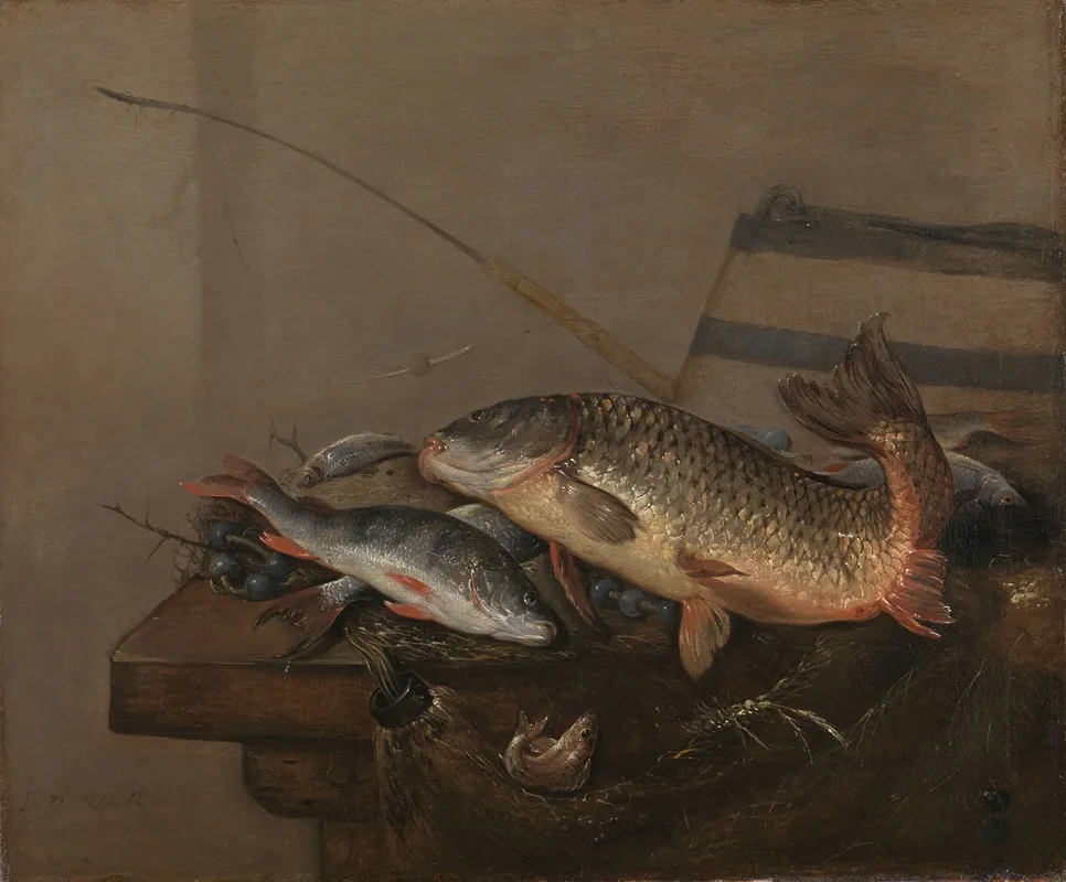 Still Life With Fish 16 Wall Art by Pieter van Noort - High-Resolution Digital Print