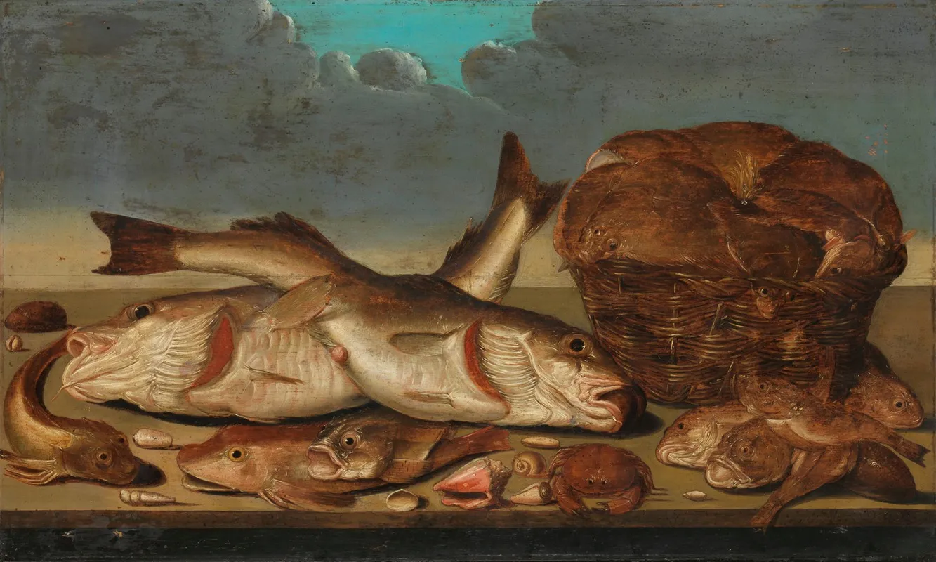 Still Life With Fish 18 Wall Art by Willem Ormea - High-Resolution Digital Print