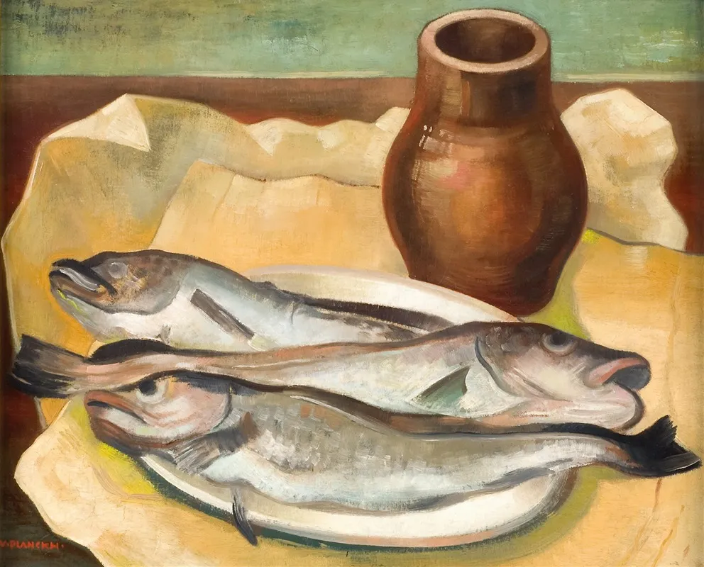 Still Life With Fish 3 Wall Art by Viktor Planckh - High-Resolution Digital Print