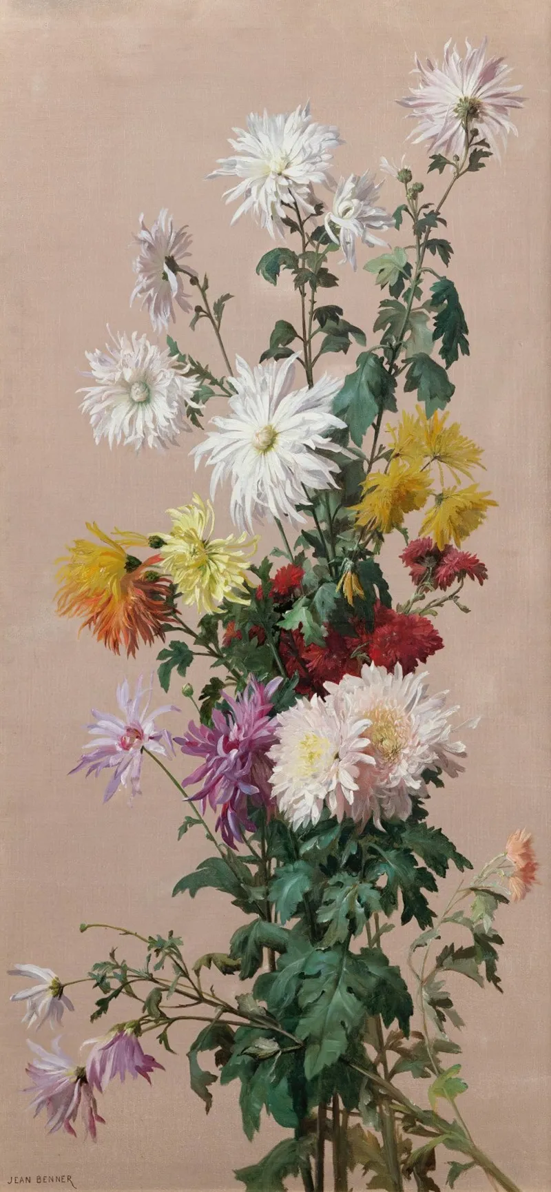 Still Life With Flowers 11 Wall Art by Jean Benner - High-Resolution Digital Print
