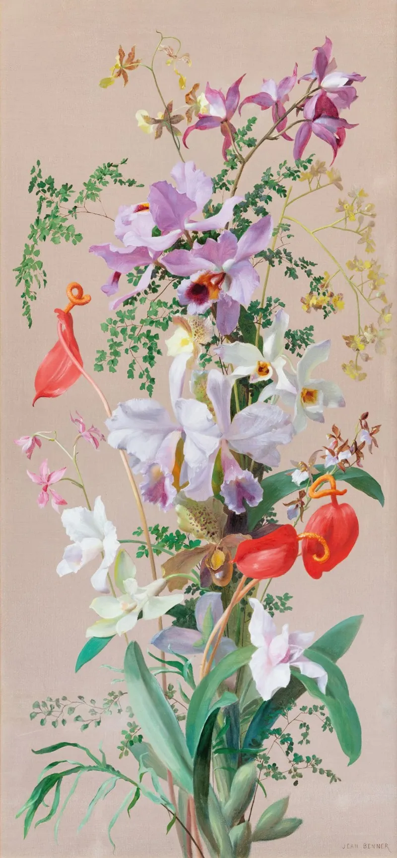 Still Life With Flowers 13 Wall Art by Jean Benner - High-Resolution Digital Print