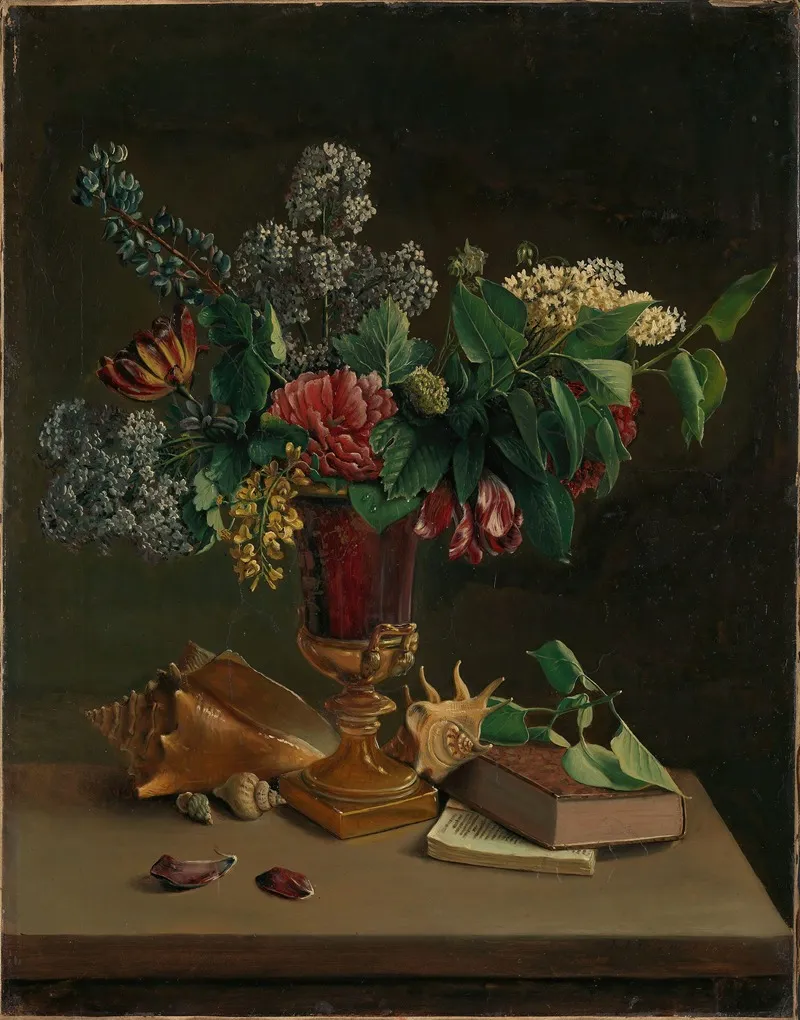 Still Life With Flowers 15 Wall Art by Knud Bergslien - High-Resolution Digital Print