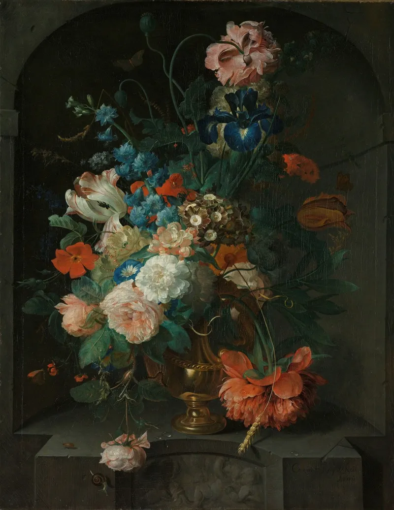 Still Life With Flowers 24 Wall Art by Coenraet Roepel - High-Resolution Digital Print