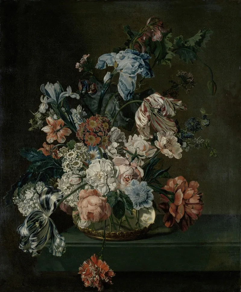 Still Life With Flowers 25 Wall Art by Cornelia van der Mijn - High-Resolution Digital Print