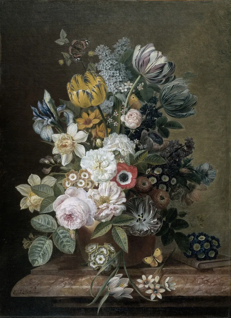 Still Life With Flowers 26 Wall Art by Eelke Jelles Eelkema - High-Resolution Digital Print