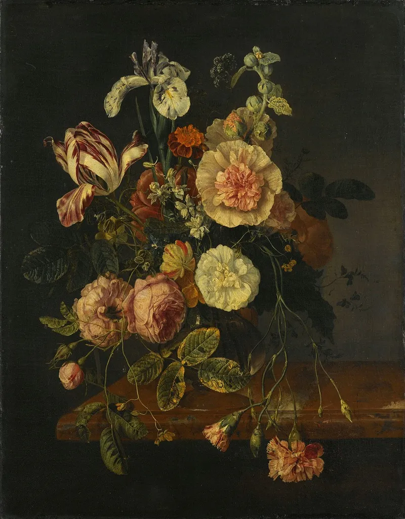 Still Life With Flowers 29 Wall Art by Jacob van Walscapelle - High-Resolution Digital Print