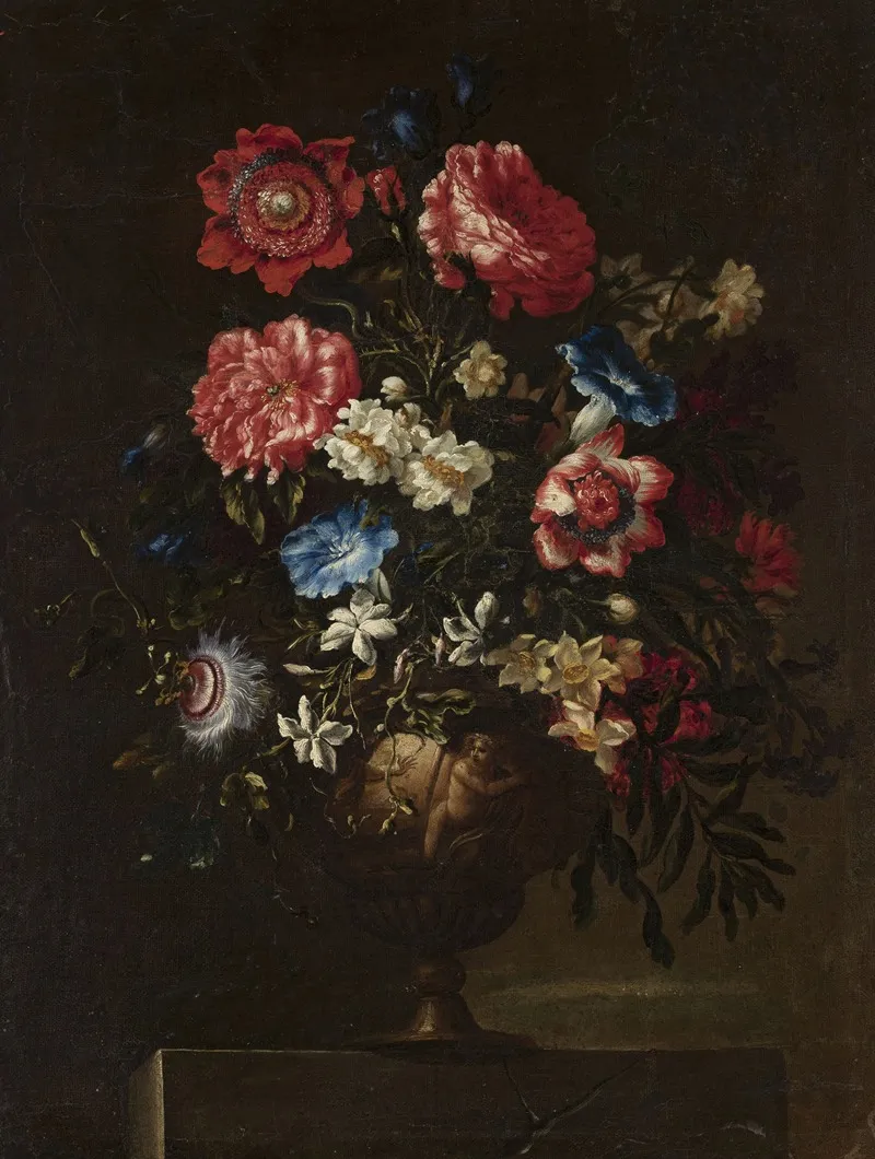 Still Life With Flowers 36 Wall Art by Giovanni Paolo Spadino - High-Resolution Digital Print