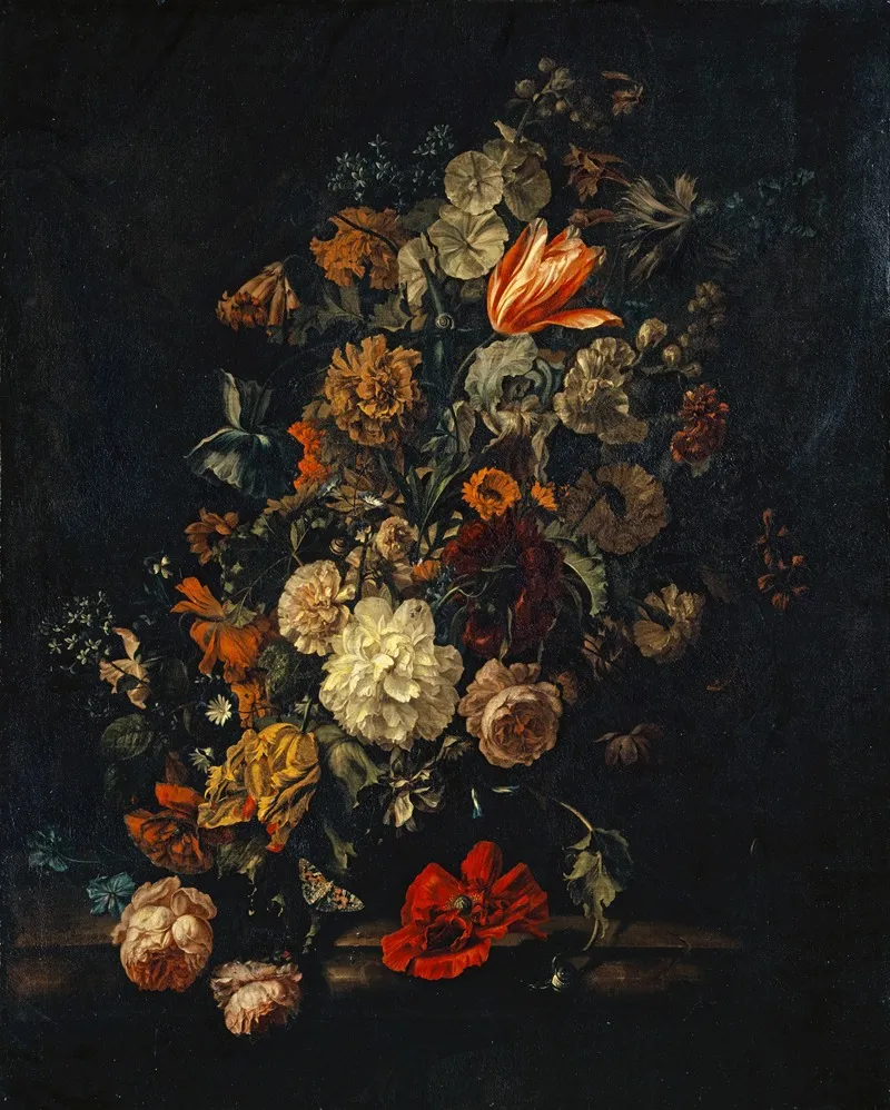 Still Life With Flowers 7 Wall Art by Justus Van Huysum The Elder - High-Resolution Digital Print