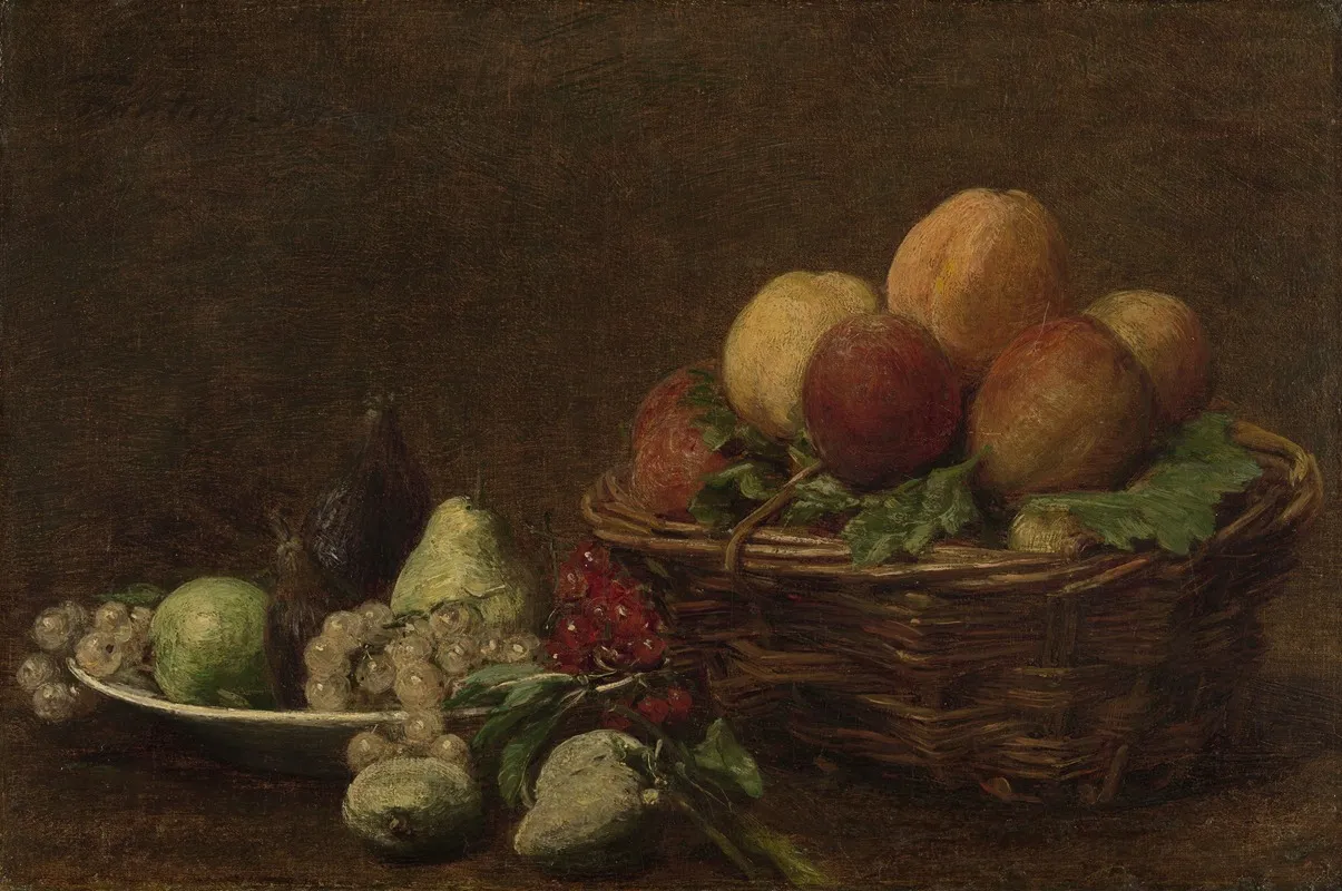 Still Life With Fruit 27 Wall Art by Henri Fantin-Latour - High-Resolution Digital Print