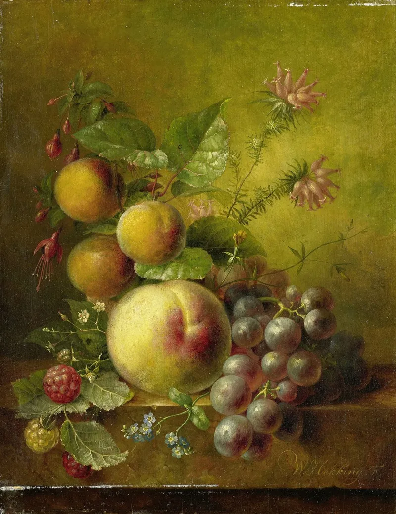 Still Life With Fruit 32 Wall Art by Willem Hekking - High-Resolution Digital Print
