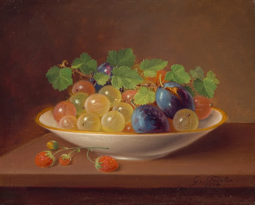 Still Life With Fruit 40 Wall Art by George Forster - High-Resolution Digital Print