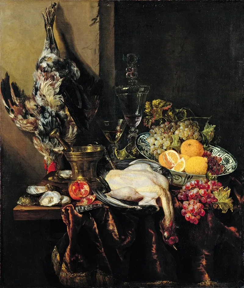 Still Life With Fruit And Fowl