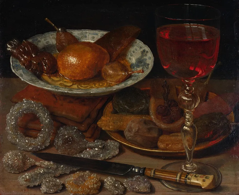 Still Life With Fruit And Sweetmeats Wall Art by Georg Flegel - High-Resolution Digital Print
