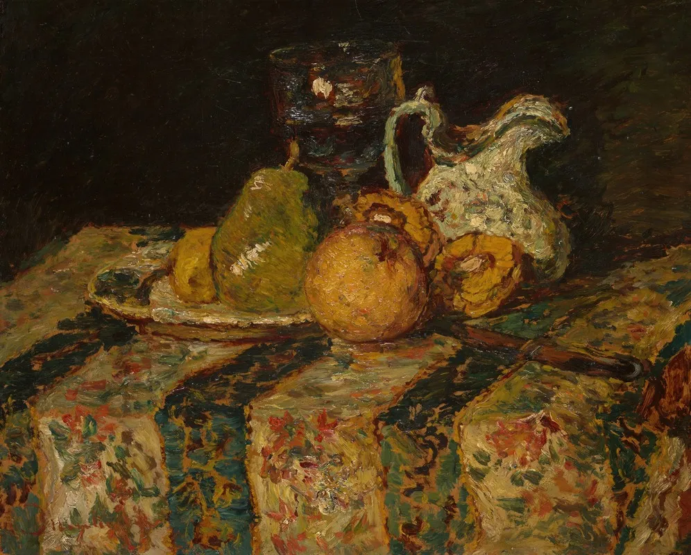 Still Life With Fruit And Wine Jug