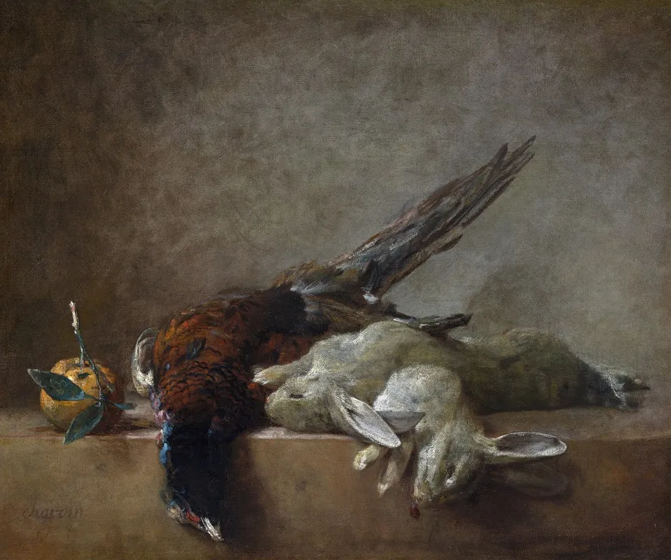 Still Life With Game Wall Art by Jean Siméon Chardin - High-Resolution Digital Print