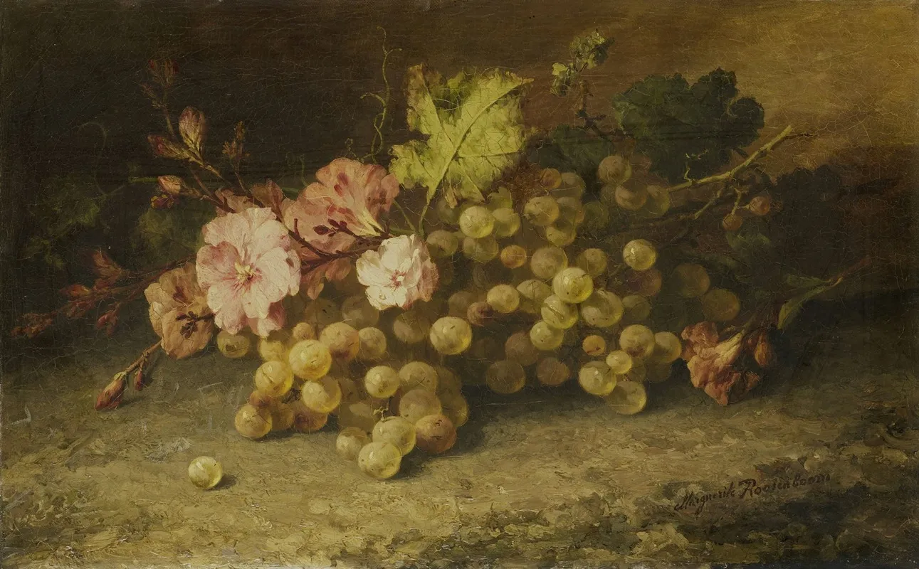 Still Life With Grapes 7 Wall Art by Margaretha Roosenboom - High-Resolution Digital Print