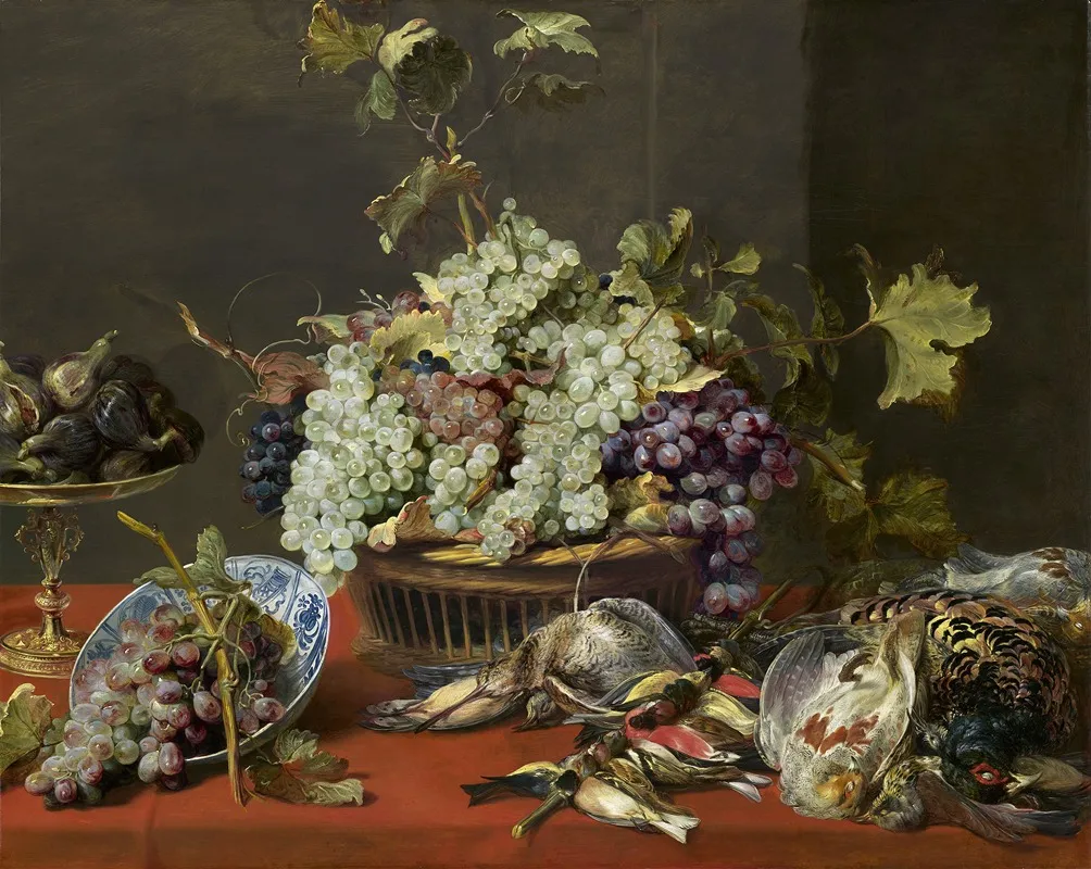 Still Life With Grapes And Game