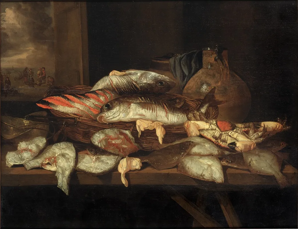 Still Life With Halibut And Other Fish