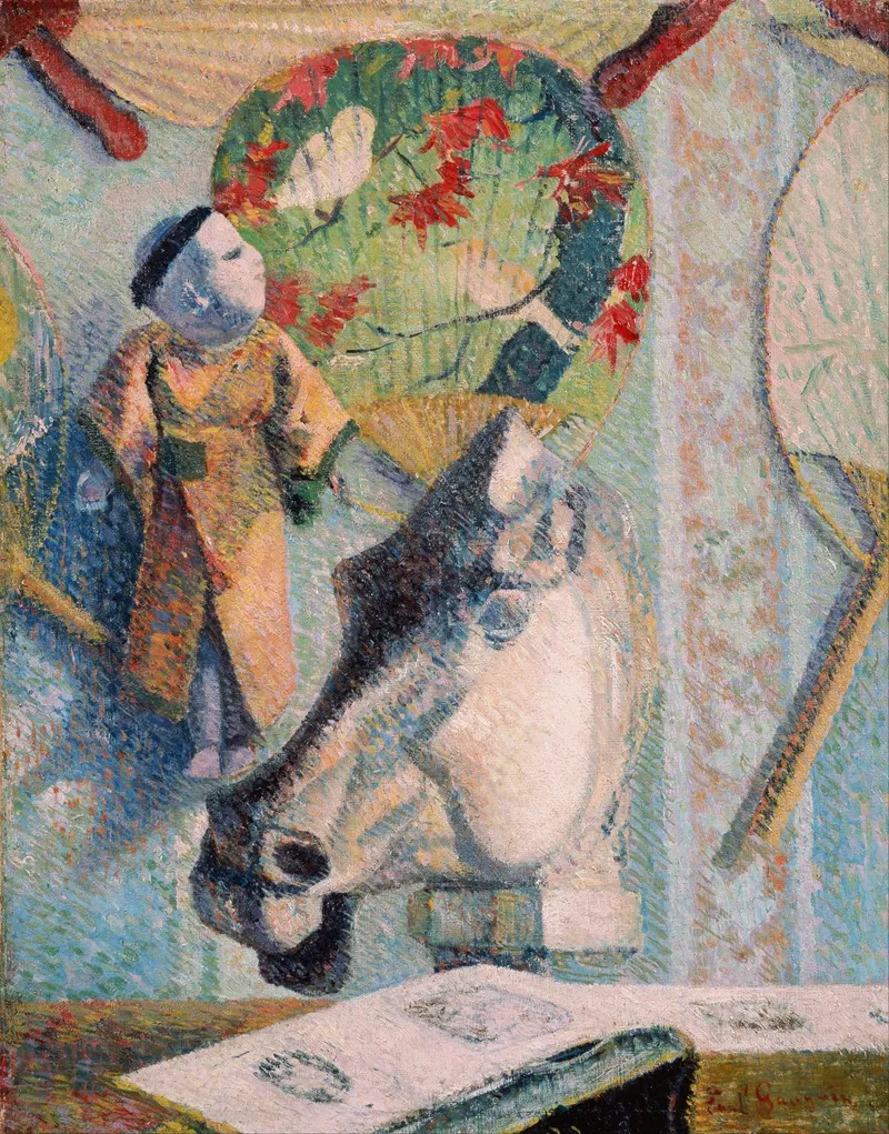 Still Life With Horses Head Wall Art by Paul Gauguin - High-Resolution Digital Print