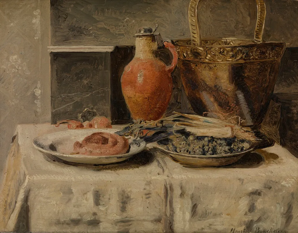 Still Life With Jar Wall Art by Henri de Braekeleer - High-Resolution Digital Print
