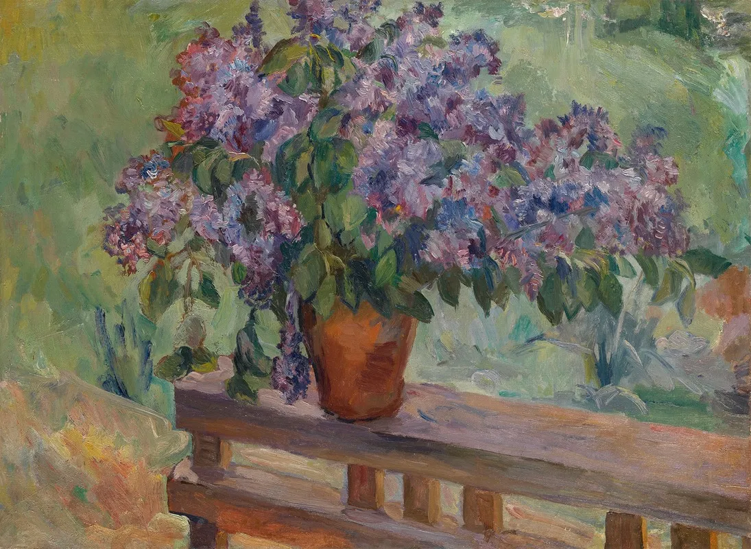 Still Life With Lilacs 2 Wall Art by Aristarkh Lentulov - High-Resolution Digital Print