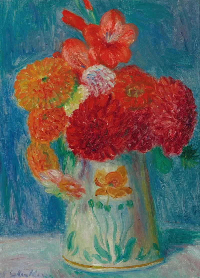 Still Life With Lilies Wall Art by William James Glackens - High-Resolution Digital Print
