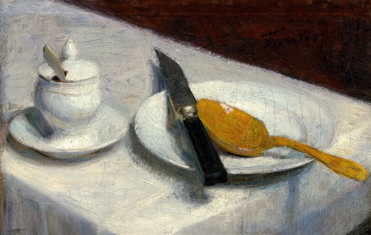 Still Life With Mustard Pot Wall Art by Henri Fantin-Latour - High-Resolution Digital Print