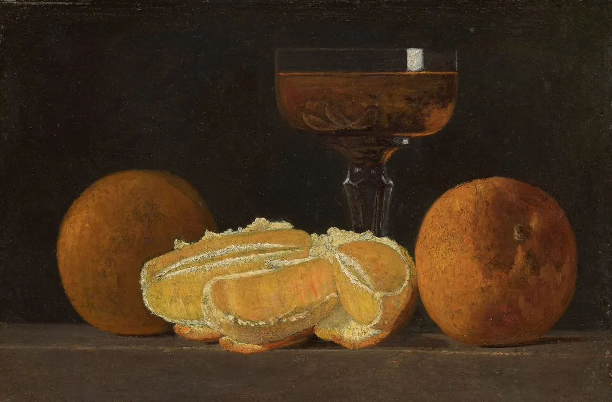 Still Life With Oranges And Goblet Of Wine
