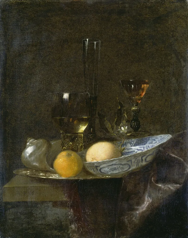 Still Life With Oranges Wall Art by Willem Kalf - High-Resolution Digital Print