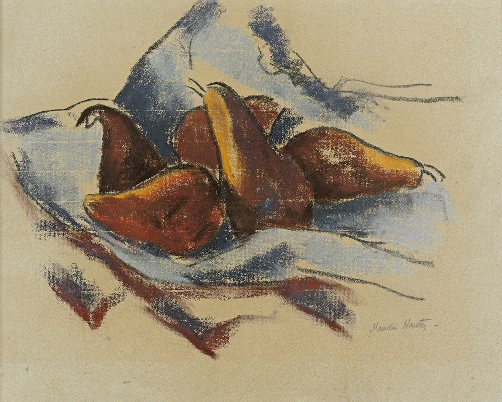 Still Life With Pears 2 Wall Art by Marsden Hartley - High-Resolution Digital Print