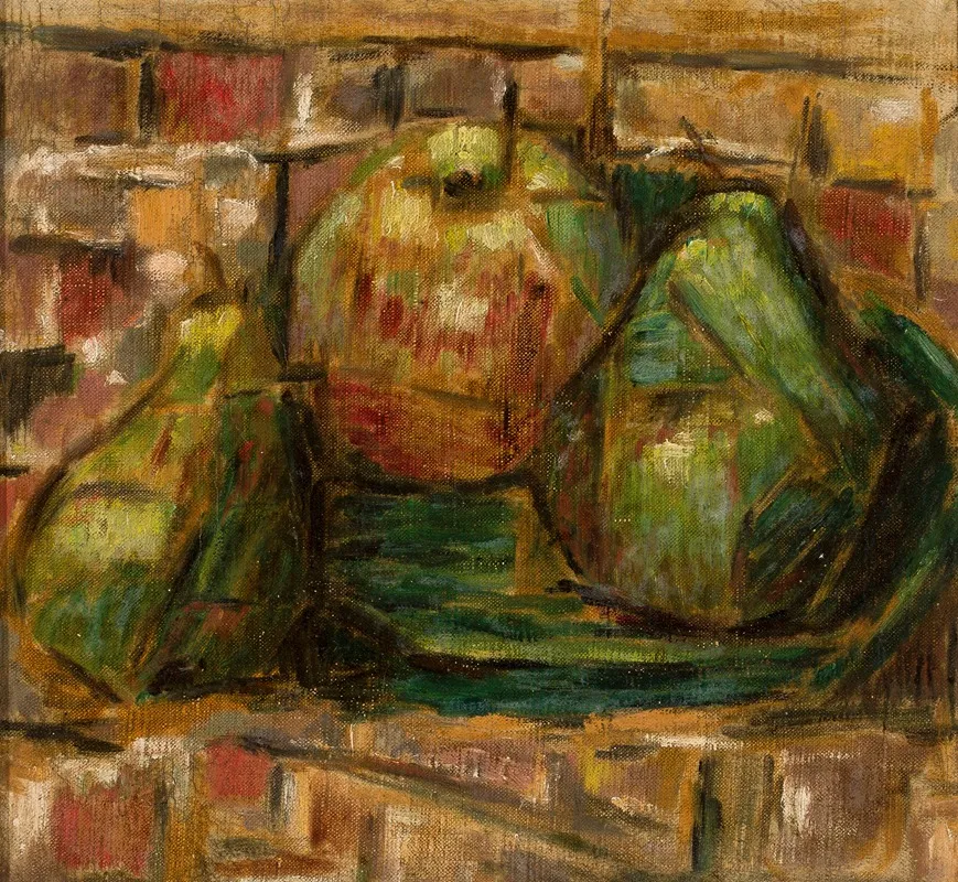 Still Life With Pears 3 Wall Art by Tadeusz Makowski - High-Resolution Digital Print