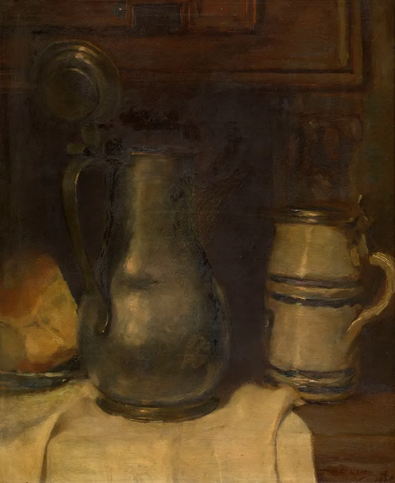 Still Life With Pewter Jar Wall Art by Paul Claes - High-Resolution Digital Print