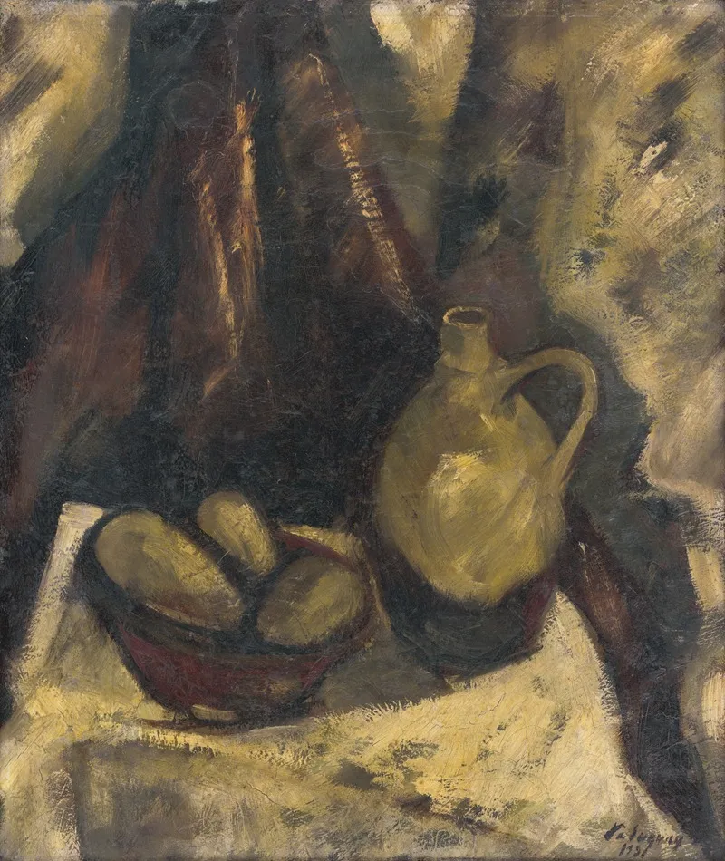 Still Life With Potatoes And A Jug