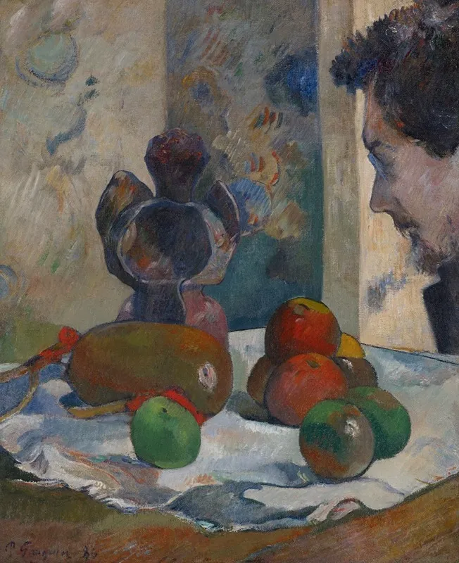 Still Life With Profile Of Laval Wall Art by Paul Gauguin - High-Resolution Digital Print