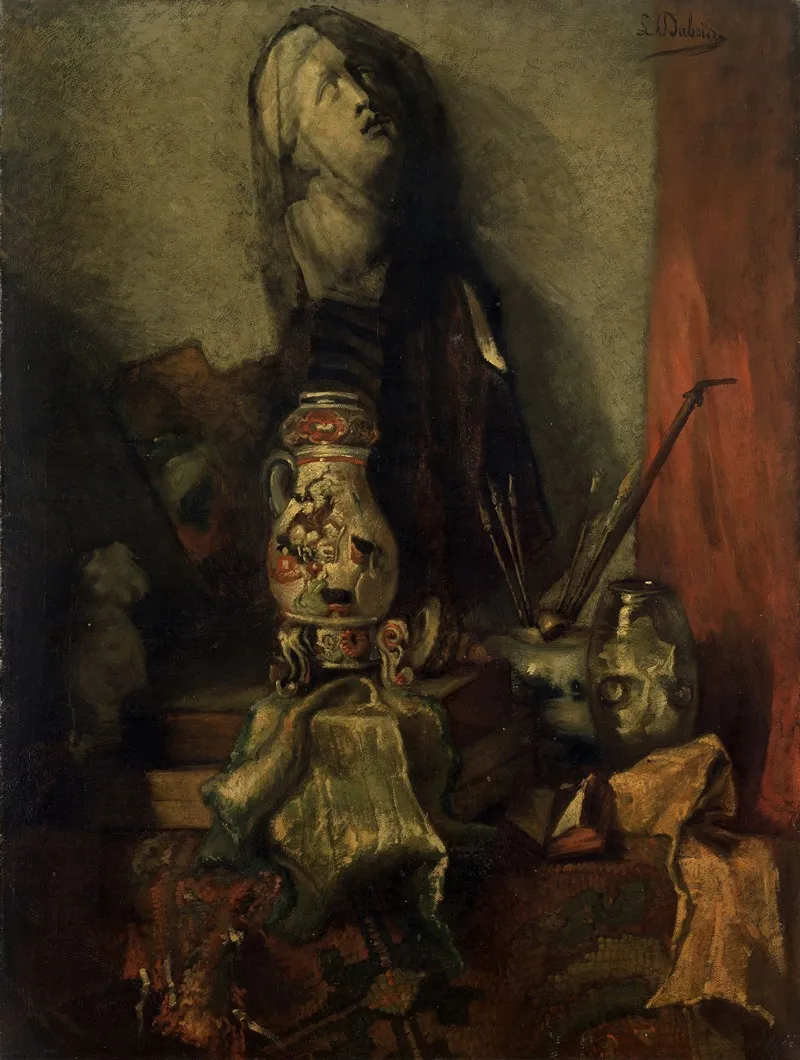 Still Life With Studio Objects Wall Art by Louis Dubois - High-Resolution Digital Print