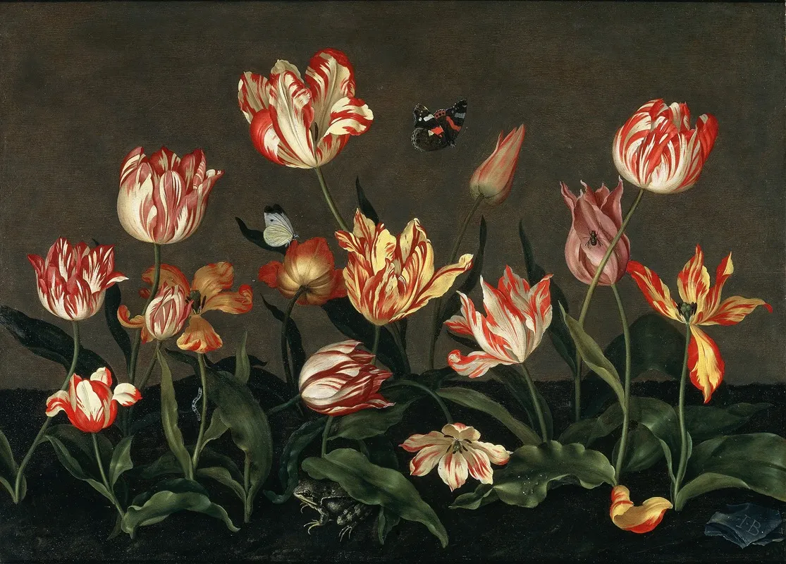 Still Life With Tulips Wall Art by Johannes Bosschaert - High-Resolution Digital Print
