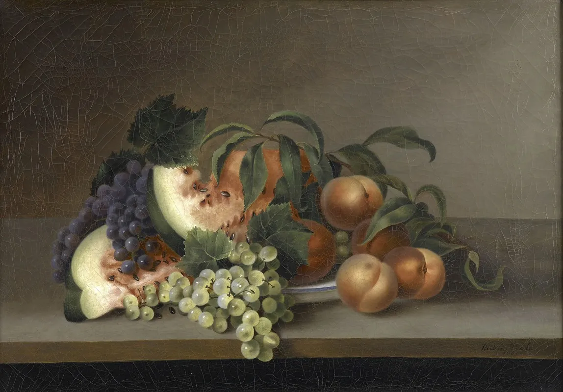Still Life With Watermelon 3 Wall Art by Rubens Peale - High-Resolution Digital Print