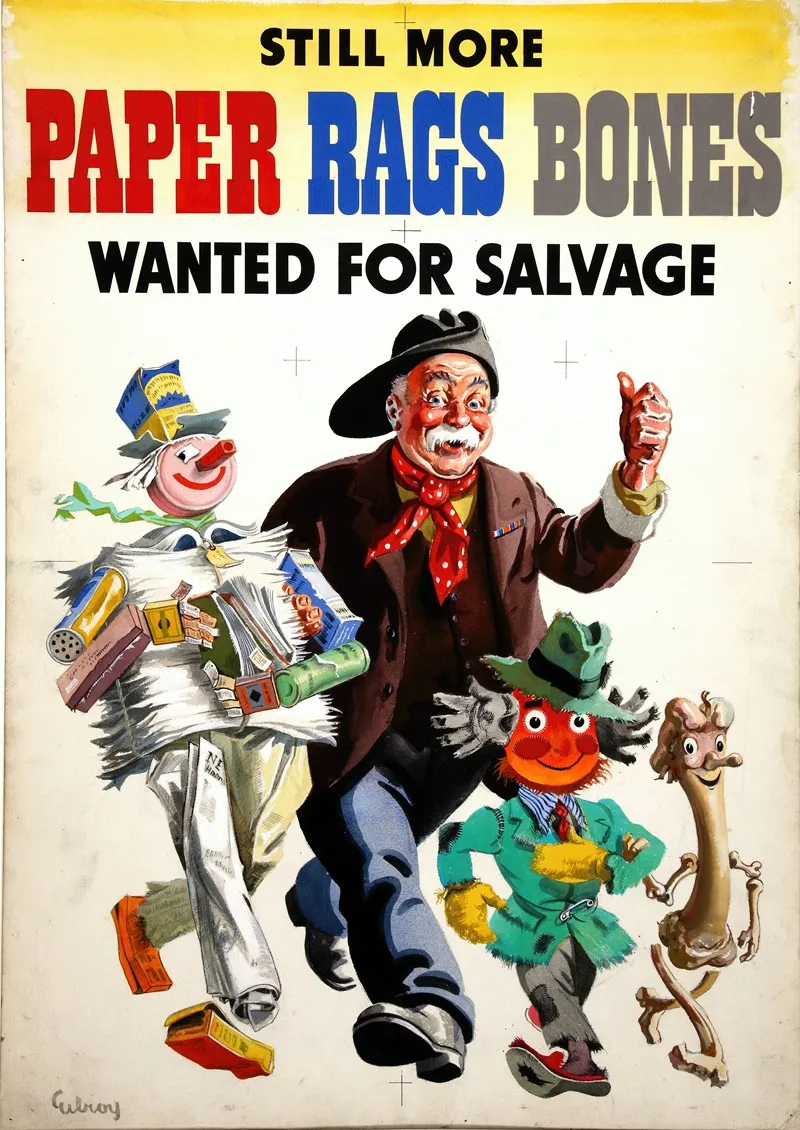 Still More Paper Rags Bones Wanted For Salvage Wall Art by John Gilroy - High-Resolution Digital Print