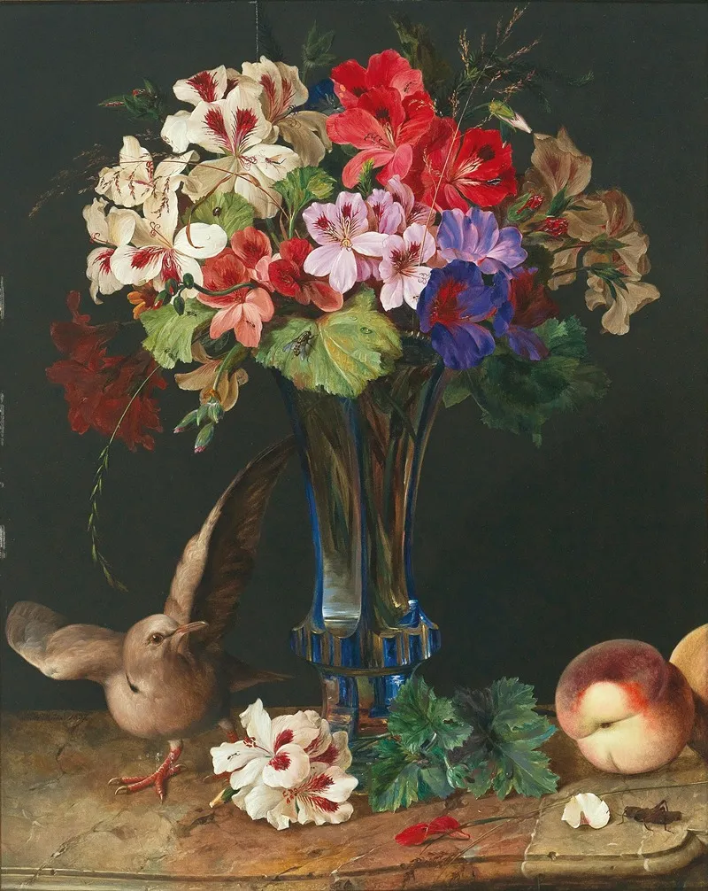 Stilleben Mit Blumen In Vase Wall Art by Ferdinand Küss - High-Resolution Digital Print
