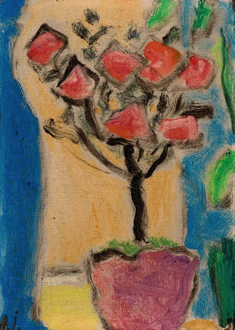 Stilleben Rosenbaumchen Wall Art by Alexej von Jawlensky - High-Resolution Digital Print